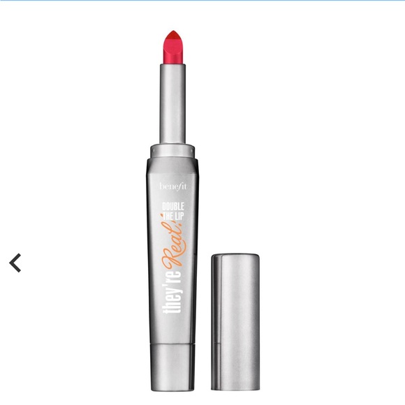 NEW Benefit Cosmetics Double the Lip Lipstick & Liner - Revved Up Red - Picture 2 of 6